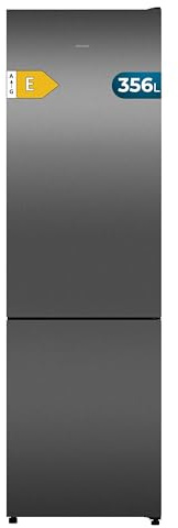 Cecotec Frigorífico Combi Bolero CoolMarket Combi 356i Dark E. 200cm de Alto, 59,5 cm de Ancho, Clase E, Tecnología Multi Airflow, FreshnessFlex y HumidityFlex HUB, Dark Inox