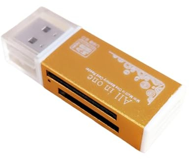 KASFDBMO USB 2.0 Adattatore del Lettore Schede Memoria Supporta MS TF E Altre per Telecamere E Dispositivi Reader Metalliche