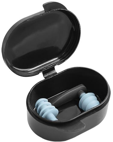 Tapones para los oídos de silicona para nadar, 4 capas, impermeables, y cómodos, protección de nadador mejorada, ducha, natación, baño, surf, deportes acuáticos para adultos, amplia
