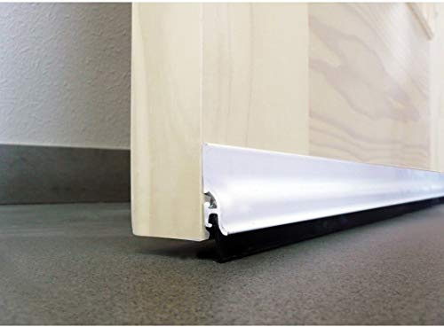 BURCASA 128300 Dichtungsband unter der Tür, selbstklebend, 105 cm, Weiß
