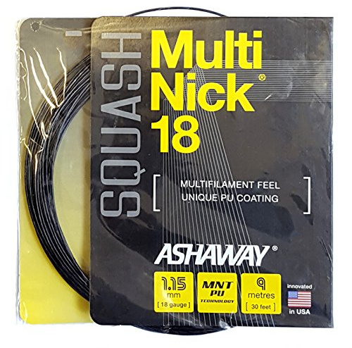 ASHAWAY MultiNick 18 Squash String Set