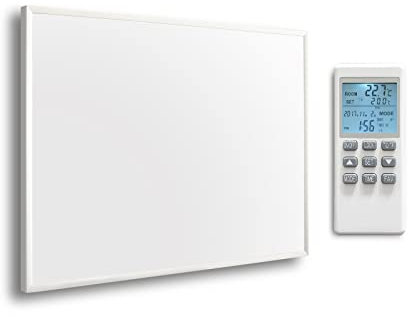 byecold Riscaldamento a infrarossi con termostato integrato, interruttore on/off, telecomando 580 W, pannello riscaldante a parete, pannello di riscaldamento a infrarossi, montaggio a parete