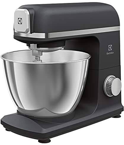 Electrolux Create 5 Köksassistent Modell E5KM1-4BPT, Köksmaskin med degkrokar och ballongvisp, hushållsmaskin som hjälper dig att ta fram läckra bakverk varje gång, 1200W, Stor skål på 5 Liter, Svart