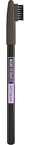 Maybelline New York Matita per Sopracciglia, Super Pigmentata e Sfumabile, Formula con Olio di Cocco, Punta Temperabile e Pettinino, Express Brow Shaping Pencil, Tonalità: 05 Deep Brown