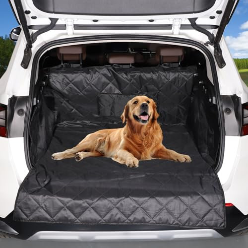 DIYUCAR Kofferraumwanne für Hunde, wasserdichter Kofferraum-Sitzbezug für den hinteren Laderaum, Hundeauto-Fußmatte mit Seiten- und Stoßstangenschutz, Haustier-Cargo-Abdeckung, Für B-M-W X1 2023-2024
