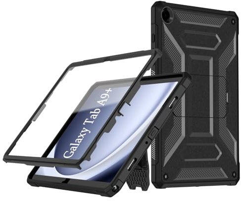TrendGate Samsung Galaxy Tab A9+ Plus Case 11 inch 2023 - TrendGate | Lightweight, Shockproof, Armor Series Case, with Screen Protector and Dual Angle Stand, Full Body/Drop Protection