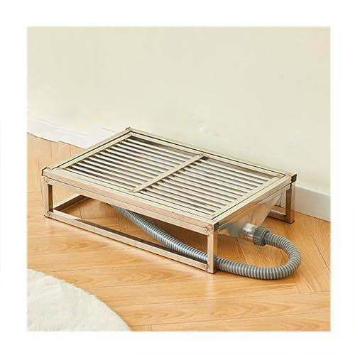 NJDQFA Welpentoilette Trainingsunterlage,Hundetoilette Einfaches Waschen Mit Tablett,Edelstahl Hundeklo Für Zuhause,60 * 40cm
