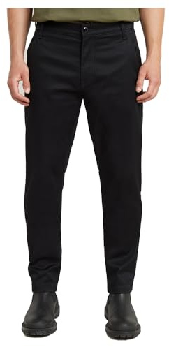 G-STAR RAW Morry Tapered Chino-byxor för män, Svart (Dk Black D26400-c105-6484), 33W / 34L