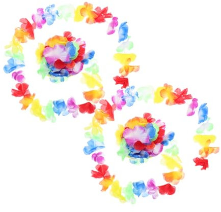 MERRYHAPY 2stücke Hawaiianische Blumen Girlande Banner Bunte Dekoration Für Sommerpartys Geburtstagsfeiern Und Hochzeiten Einfache Montage Vielseitig Einsetzbar Für Festliche Anlässe