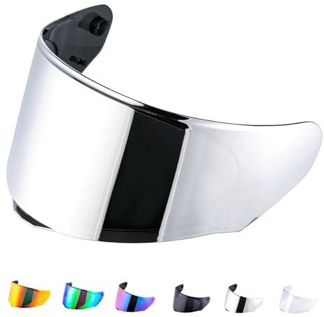 JQF Gear Visiere Casque Moto pour FF328/FF353/FF800 | Visière de Casque de Protection Contre Le Vent Moto Accessoires pour Le Casque intégral