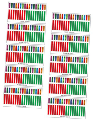 TOYANDONA 10stücke Klavieraufkleber für Daumenklavier Kalimba-Sticker Praktische Notenaufkleber für Tastaturaufkleber Kalimba-daumenaufkleber Tonleiteraufkleber-zubehör
