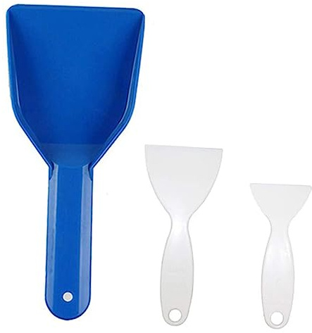 SHOWERORO 3 Palas Para Hielo Para Refrigerador y Escarcha, Juego Versátil Mango Cómodo Para Quitar Hielo y Manchas, Apto Para Congeladores y Vinotecas, Accesorio Práctico Para Cocina