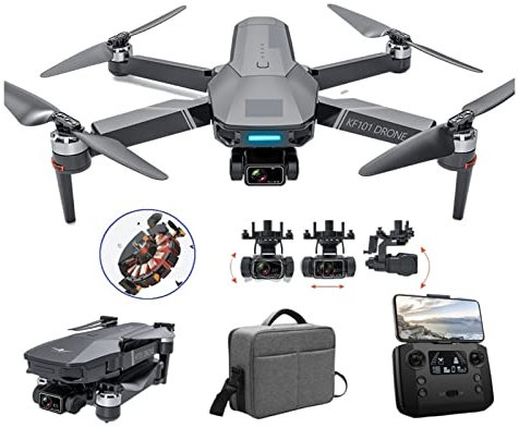 Drone pliable Quadricoptère GPS Drone 4k Caméra HD professionnelle 8K 3- Cardan Photographie aérienne Brushless Pliable Quadricoptère RC Dron Toys (Couleur : 8K-128G-Bag-1B Taille : 1) (8K 128G)