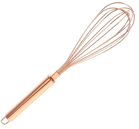 Cabilock Batidor De Alambre De Metal Dorado Para Cocina Herramienta De Cocina De Alambre Para Mezclar Ensaladas Batidor Manual