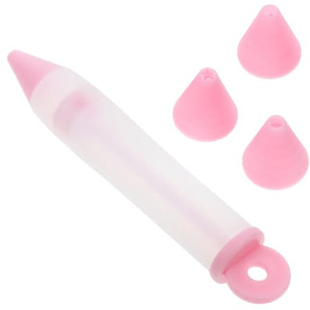 PHENOFICE Silicone Cake Decorating Pen Pink Kitchen Utensils for Baking Cake Decorations
