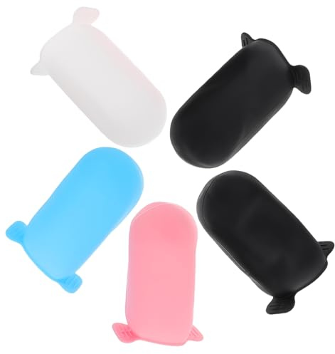 DECORNIJIA 5pezzi Manicotti Silicone Per Bottiglie Coperture Impermeabili Per Toiletries e Cosmetici Accessori Da Viaggio Essenziali Per Uomini e Donne