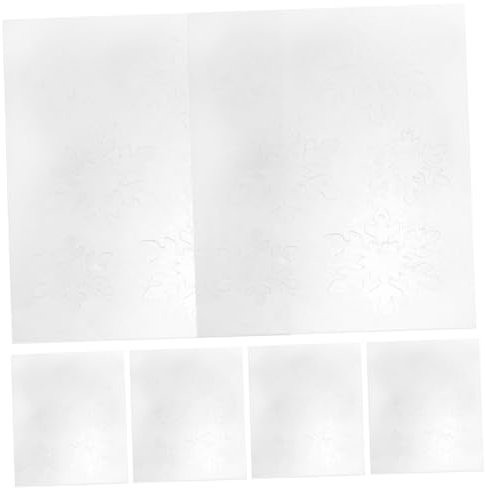 HOMSFOU 6stücke Heat Shrink Sheets Vorgefertigte Schneeflocken Für -projekte Für Schlüsselanhänger Schmuck Und Bastelarbeiten Bruchfest Und Langlebig Leicht Zu Verarbeiten