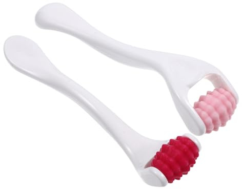 Ipetboom 2stücke Silikon-gesichtsmassagegerät Mini-gesichtsroller für Augenmassage Wiederverwendbares Schönheitswerkzeug aus Hochwertigem Material für Hauttypen