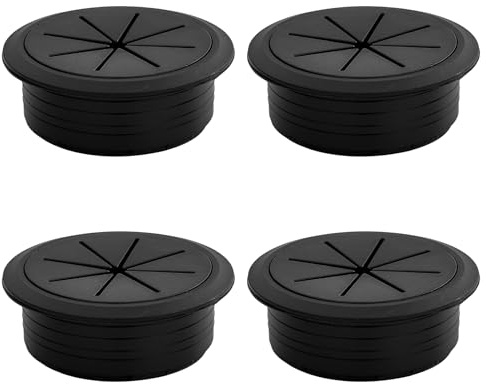 4 Pezzi Passacavo in Plastica Flessibile, Tappo Passacavi per Scrivania 60 mm, passacavo da scrivania,per scrivania, piani di lavoro, mobili