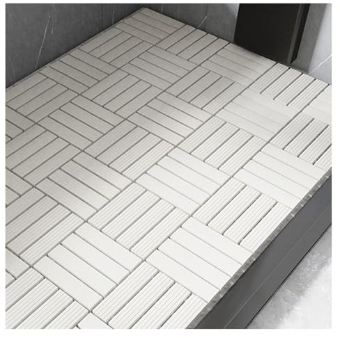 Caillebotis Plastique Carreaux Drainage Emboîtables Surélevé Renforcé Dalles Amortissantes Sauna et Cabine Douche