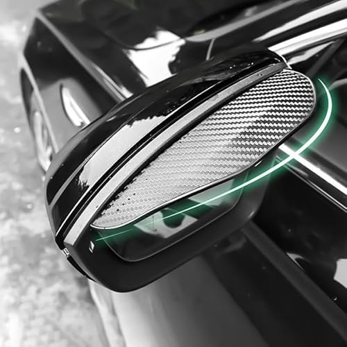 YBERLAOBAN 2 Stück Rückspiegel Regenschutz für Kia Ceed SW GT Proceed GT/XCeed GT 2018-2023 2024, Auto Autofenster Zubehör Aussen Rückspiegel Kohlefaser Seitenspiegel Regenschutz