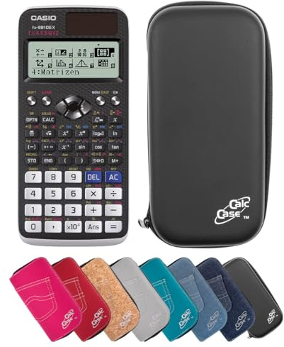 Casio FX 991DE X Schulrechner mit CalcCase Schutztasche, Wissenschaftlicher Taschenrechner – ideal für Schule, Studium & Prüfung - Basic Set