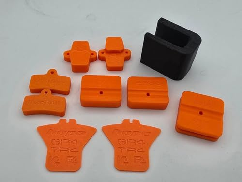 Hope V4 Brake Service Mega Pack – Pad Spacers, Bleed Blocks & Piston Tools (Black)