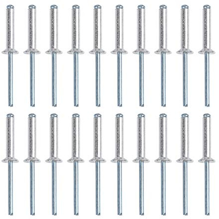 X AUTOHAUX 40 Stücke Aluminium Blindnieten 5x25mm Für Blindnietzangen | Popnieten, Automatische Nietmaschine, Nietwalze, Wohnwagen, Anhänger, Möbel, Fensterbau, Einseitiger Zugang, Toleranz 1-3mm