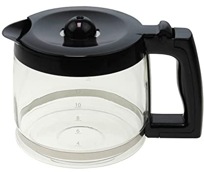 Generisch Krug Verseuse en verre noir passe au lave-vaisselle pour machine à café WMF FS-1000050075 0412230011 Skyline (Digital)