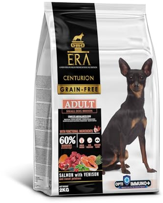 ERA Centurion Grain Free Foder | Lax och hjort för små raser | Kornfri specialiserad näring | 2 kg