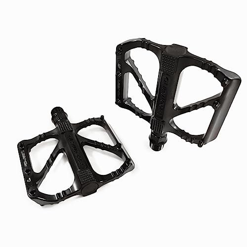 Fahrradpedale Fahrrad Pedale Set Metall Antirutsch Stahl Ultraleicht Schwarz für Mountainbike MTB BMX E Bike Downhill DH Gravelbike