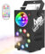 ZonQoonz Machine à Fumée, Machine a Fumee Soiree 700W avec Boule Disco LED avec Télécommande pour Décoration, Halloween, Noël, Fêtes et Spectacles sur Scène