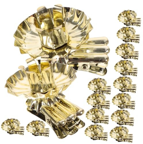 STOBAZA 60 Pcs Vintage Metal Candle Holder Clips for Christmas Tree - Elegant Clip-on Candlestick Holders for Holiday Decor, Ideal for Taper and Tealight Candles