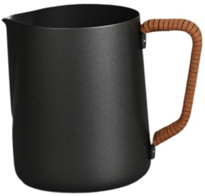 YWJLQH Coppa d'arte del latte espresso, brocca brocca schiuma di latte, caffettiera per salici di salse, 350 Ml