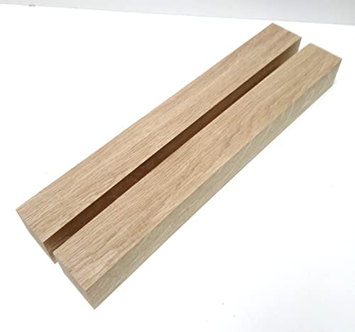 2 stycken bordsfötter kantholer 6 x 6 cm stark ek massiv. Kanthols list tre roterande bastelträ. Specialmått. (6 x 6 x 70 cm lång)