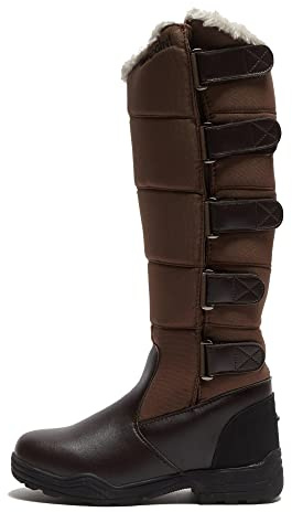 Brogini Mens Kendal Insulated Winter Riding Boots Wellingtons Brown 4.5 UK