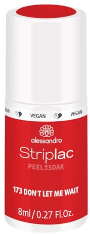 alessandro Striplac UV-Nagellack Don't let me Wait – Schonend und langanhaltend – Einfache Entfernung dank Peel-Off-Technologie – Vegan und tierversuchsfrei – 8 ml
