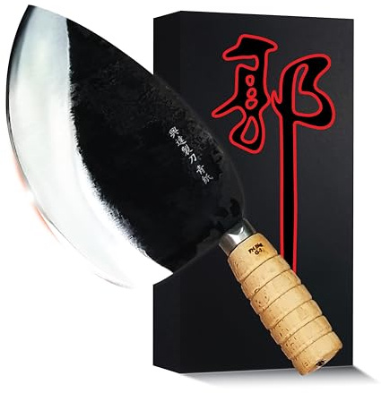 Jende Master Kuo FN Big G5 Taiwan Thunfisch langlebiges Fischmesser, individuell geschmiedeter Federstahl, Härtegrad 60
