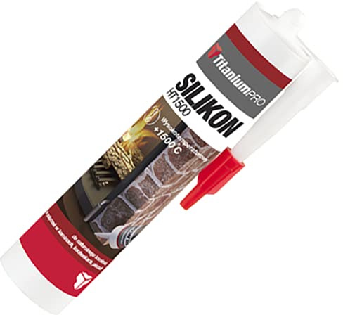 2 x High Temperature Silicone Sealant Heat Resistant to 1500°C, Flues, Stoves, Glass