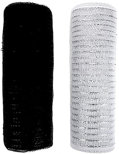 PartyKindom 2rollen Plastik-netzrolle Halloween-deko-netz Tuch Deko-netz Mesh-volumen Für Geschenke Blumensträuße