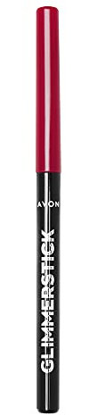 AVON Matita Labbra Glimmerstick - True Red | Matita Contorno Morbida e Cremosa con Vitamina E | Lunga Tenuta per Definizione Precisa in Una Passata | 0,35g
