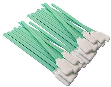 100 Pièces Mousse Nettoyage Coton-Tige Sans Poussière Éponge Coton-Tige De Nettoyage Coton-Tige Rectangulaire pour Appareil Photo, Objectif, Imprimante À Jet D'Encre