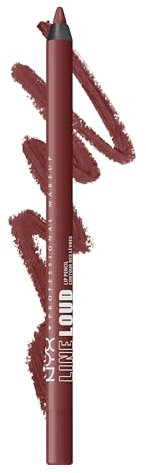 NYX Professional Makeup Matita Labbra Waterproof, Colore Pieno e Finish Matte, No Transfer, Per Labbra Morbide e Perfette, Con Olio di Jojoba e Vitamina E, Line Loud, Tonalità: Sassy