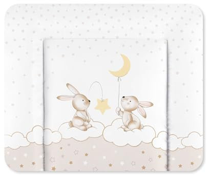 Julius Zöllner Wickelauflage Softy 85x75 cm - Wickelunterlage - wasserdicht und abwischbar - Made in Germany – Oeko-Tex Standard 100 – Traumhase