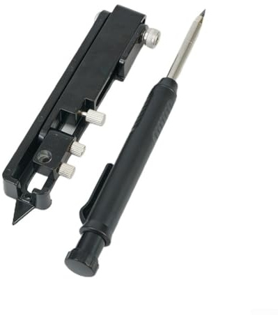 Gbtdoface Outil de traçage multifonction - Jauge de contour précise - Règle de traçage du bois