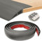 2M*5CM Barre de Seuil Adhesive, Seuil de Porte Adhesif PVC, Barre de Seuil Rattrapage de Niveau pour Hauteur du Seuil 5mm ~ 10mm, Rampe de Seuil Bandes de Transition Sol (Gris)