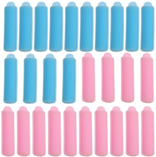 28 Bigodini in Spugna,Styling Capelli Bigodini in Schiuma, Bigodini in Schiuma, Bigodini Flessibili per Dormire, Bigodini in Spugna, Bigodini Permanenti in Spugna, per Donne