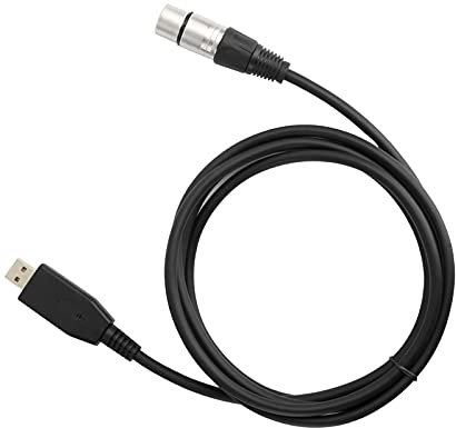 Akozon Hochwertiger USB-auf-XLR-Mikrofonkabelanschluss, Ideales Kabelzubehör für Erstklassige Tonaufnahmen (2 m / 6,6 Fuß)