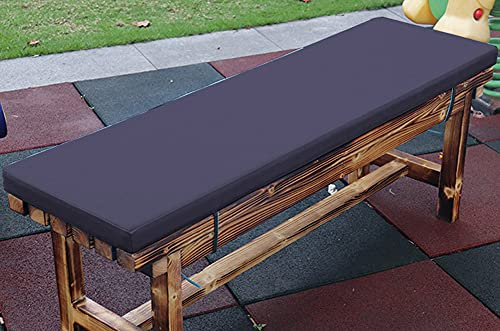 Outdoor-Bankkissen, wasserdicht, 2-, 3-, 4-Sitzer, 100/120/150 cm, Sitzkissen für Gartenbank, rechteckige Matte für Schaukel, Terrasse, Dunkelblau (200 x 35 x 5 cm)