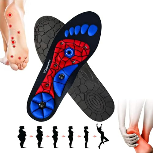 Semelle Magnétique perte de poids, semelles pour maigrir, Pour Soulager La Fasciite Plantaire Semelles, Semelles Pieds Plats, Dispersent La Pression Des Pieds Pour Hommes Femmes(S)